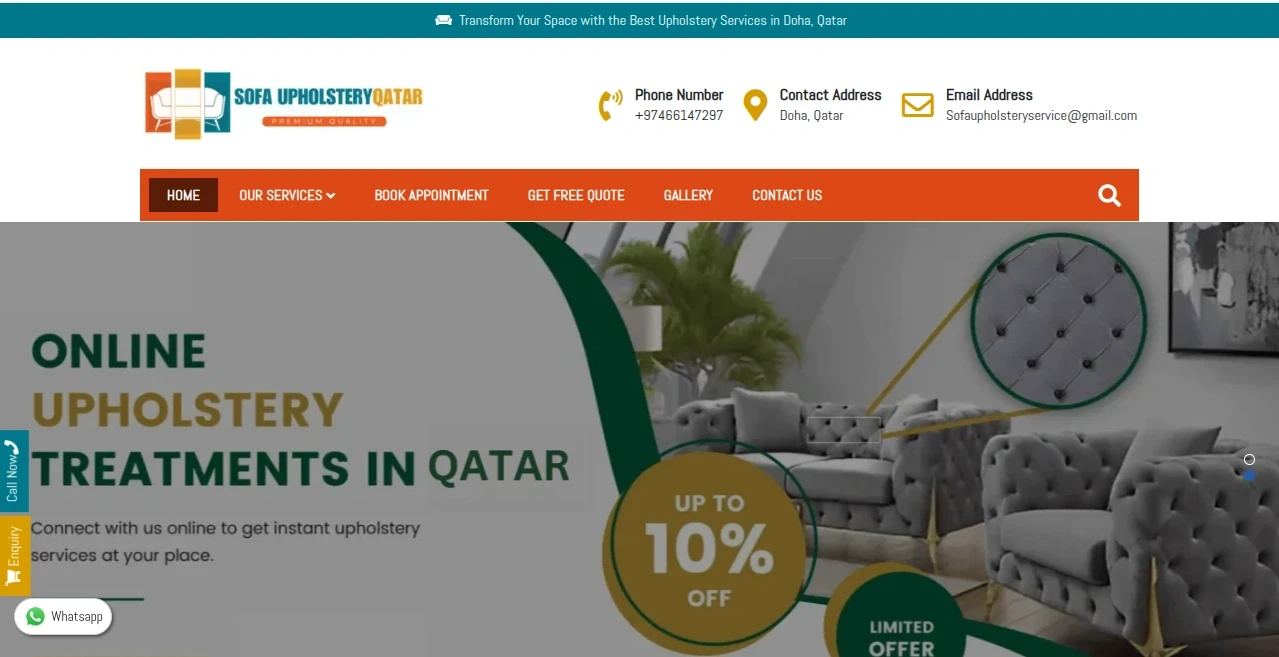 Sofaupholsteryqatar.com